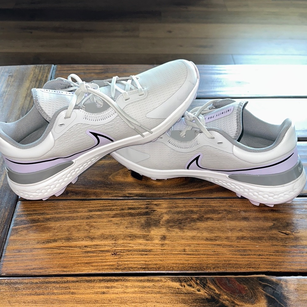 Nike React Infinity Pro 2 Golf Sz. 12 Light Gray and Purple - Picture 5 of 9